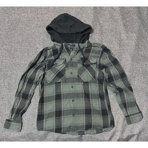 No Boundaries Men's S 34-35 Plaid Long Sleeve Sweater Shirt